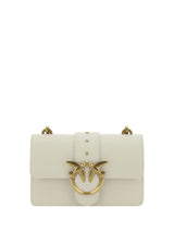 PINKO Elegant White Mini Calfskin Shoulder Bag