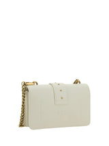 PINKO Elegant White Mini Calfskin Shoulder Bag