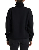 Dolce & Gabbana Elegant Floral Knitted Wool-Cashmere Sweater