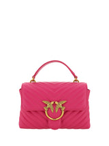 PINKO Chic Pink Quilted Leather Mini Handbag