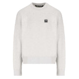 Palm Angels Embossed Logo Crewneck Cotton Sweatshirt