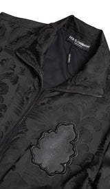 Dolce & Gabbana Elegant Full Zip Black Sweater