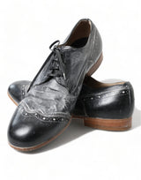 Dolce & Gabbana Elegant Leather Derby Dress Shoes