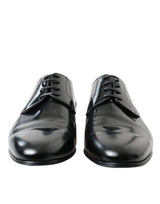 Dolce & Gabbana Elegant Men's Leather Lace-Up Derby Shoes