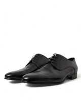 Dolce & Gabbana Elegant Men's Leather Lace-Up Derby Shoes