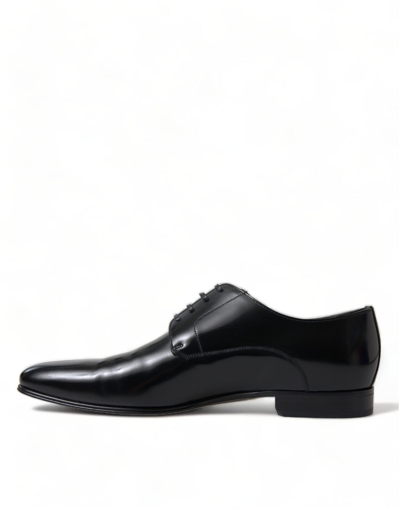 Dolce & Gabbana Elegant Men's Leather Lace-Up Derby Shoes