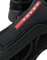 Prada Elegant Tech Knit Low Top Sneakers