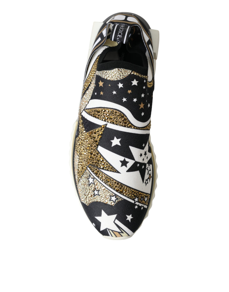 Dolce & Gabbana Crystal-Embellished Sorrento Slip-On Sneakers