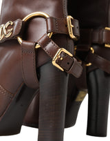 Dolce & Gabbana Elegant Leather High Rider Boots