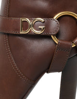 Dolce & Gabbana Elegant Leather High Rider Boots