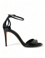 Dolce & Gabbana Elegant Leather Ankle Strap Heels