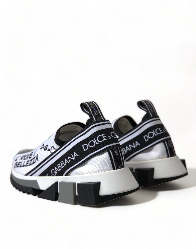 Dolce & Gabbana Elegant Monochrome Sorrento Sneakers