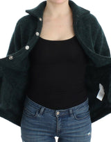 Cavalli Elegant Green Wool-Mohair Blend Cardigan