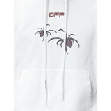 Off-White Arachno Oversized Hooded White Sweatshirt