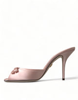 Dolce & Gabbana Chic Pink Slip-On Sandal Elegance