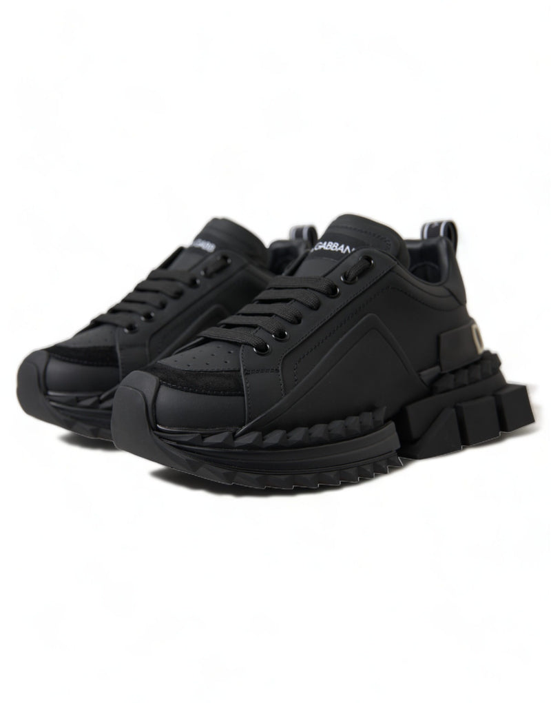 Dolce & Gabbana Elegant Black Super Queen Sneakers