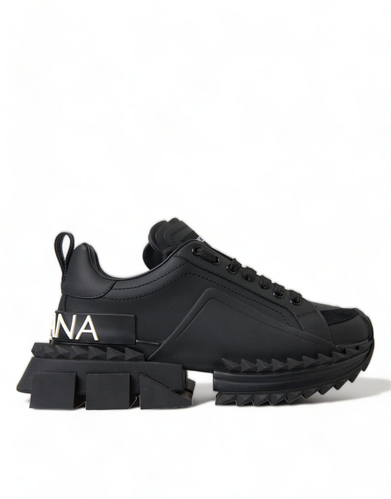 Dolce & Gabbana Elegant Black Super Queen Sneakers