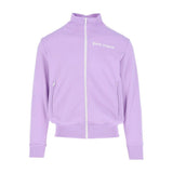 Palm Angels Elegant Lilac Turtleneck Zip Jacket