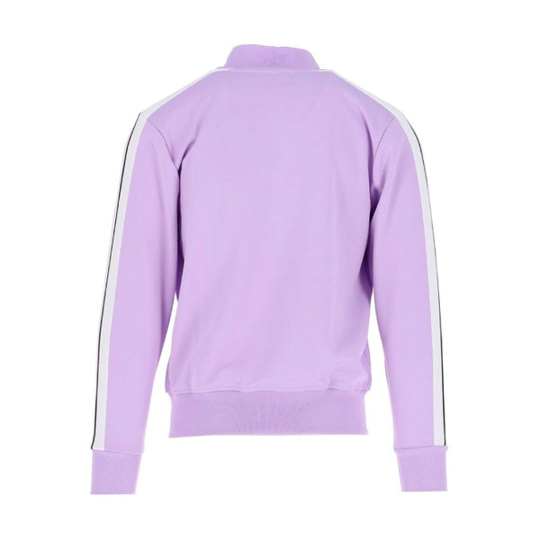 Palm Angels Elegant Lilac Turtleneck Zip Jacket