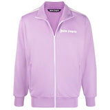 Palm Angels Elegant Lilac Turtleneck Zip Jacket