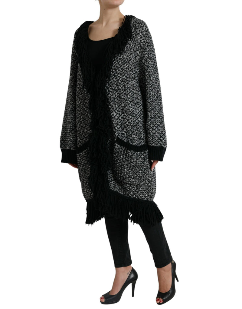 Dolce & Gabbana Elegant Cashmere Long Cardigan Cape