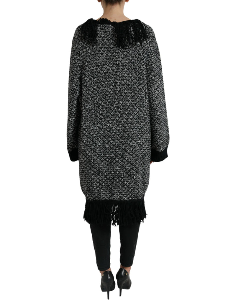 Dolce & Gabbana Elegant Cashmere Long Cardigan Cape