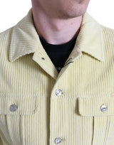 Dolce & Gabbana Stylish Yellow Cotton Casual Shirt