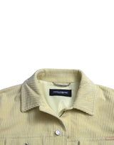 Dolce & Gabbana Stylish Yellow Cotton Casual Shirt