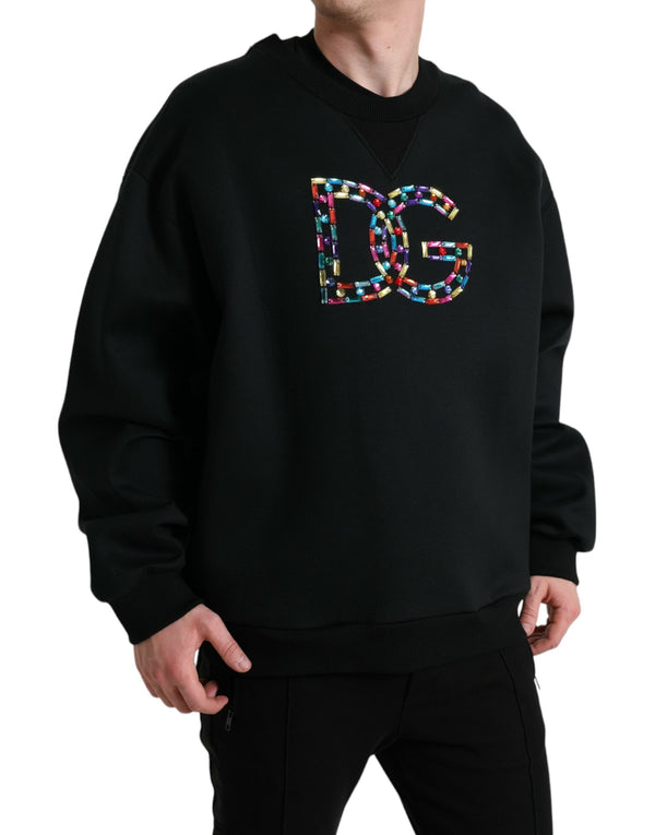 Dolce & Gabbana Elegant Crew Neck Logo Sweater