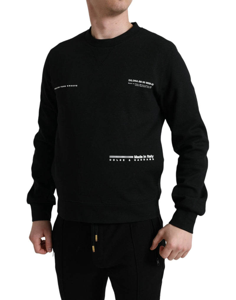 Dolce & Gabbana Elegant Crewneck Black Pullover Sweater