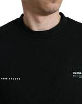 Dolce & Gabbana Elegant Crewneck Black Pullover Sweater