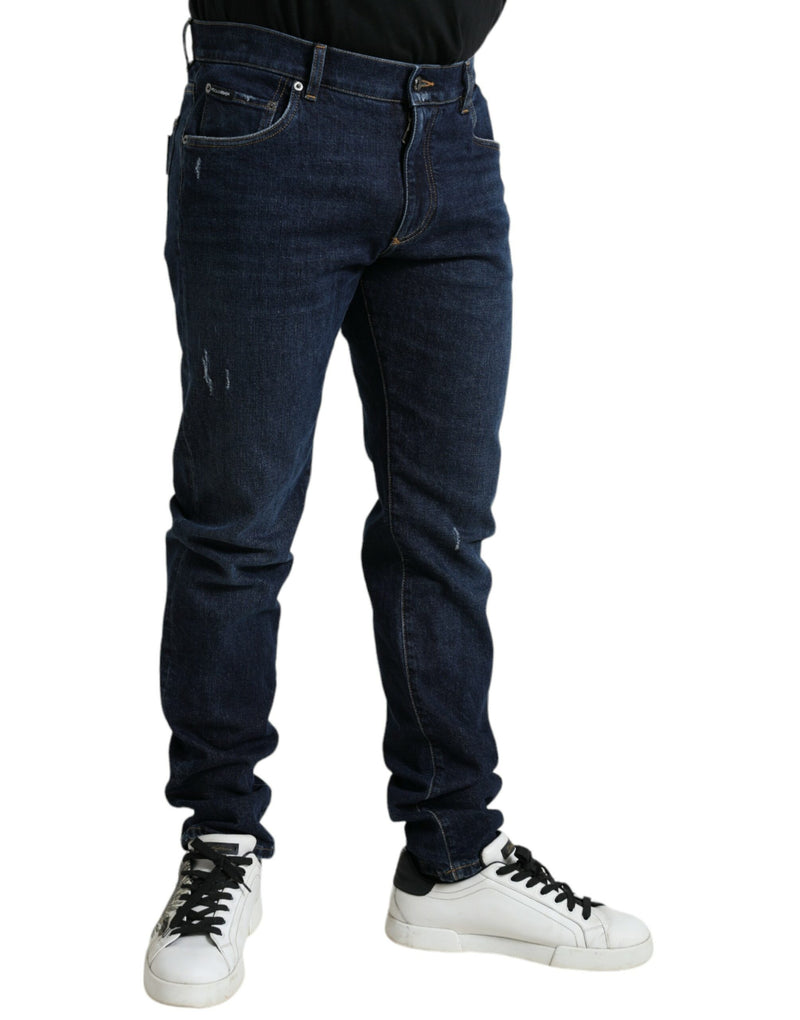 Dolce & Gabbana Chic Skinny Blue Denim Jeans