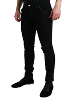 Dolce & Gabbana Elegant Black Cotton Skinny Jeans