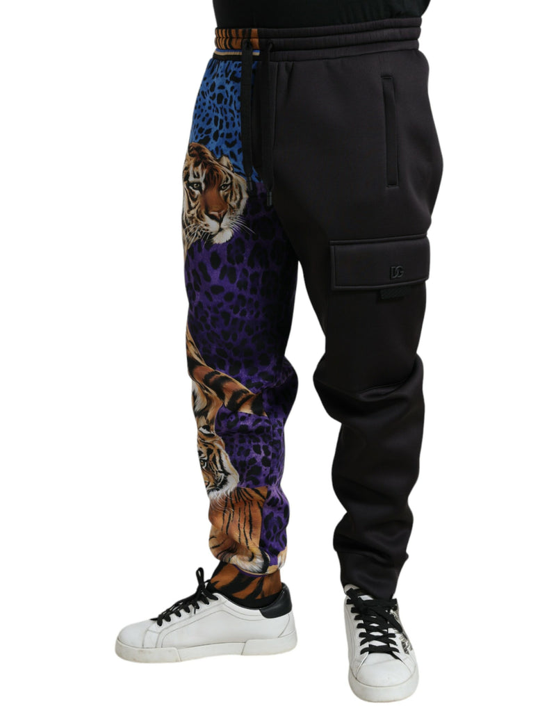 Dolce & Gabbana Stunning Exotic Print Jogger Pants