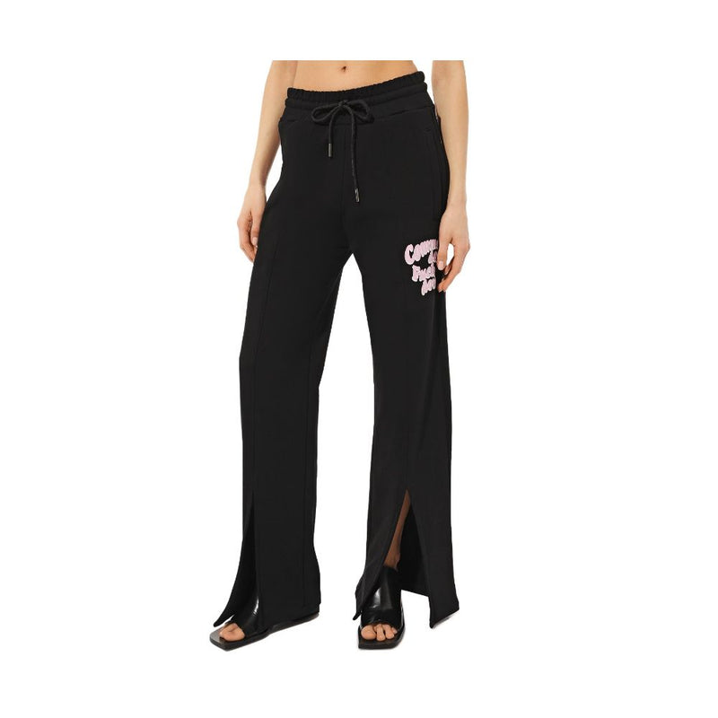 Comme Des Fuckdown Chic Black Cotton Tracksuit Trousers