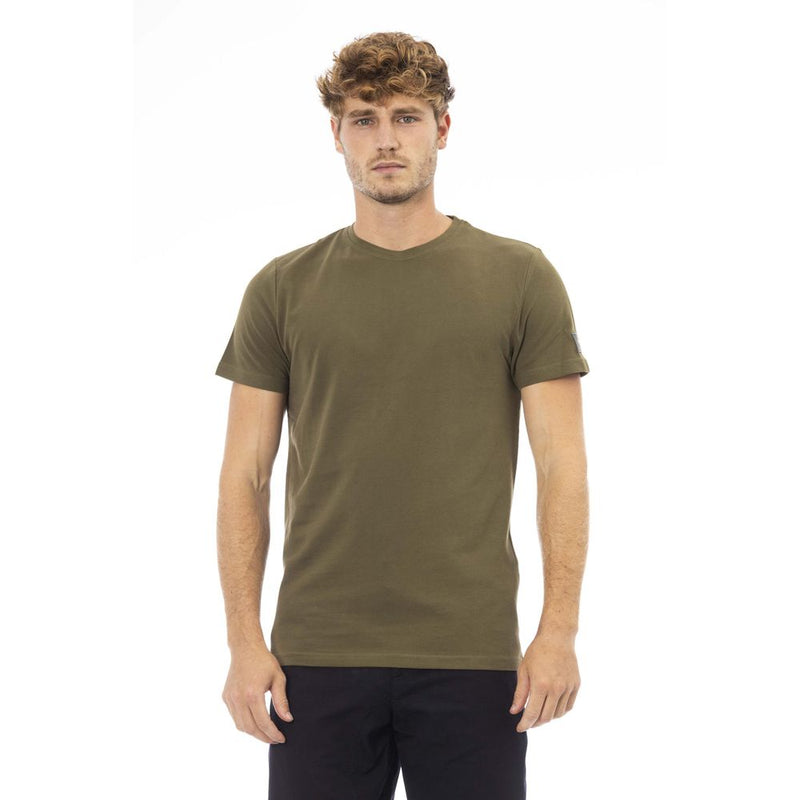 Baldinini Trend Green Cotton Men T-Shirt