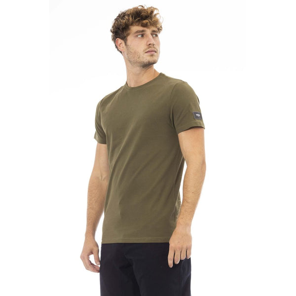 Baldinini Trend Green Cotton Men T-Shirt