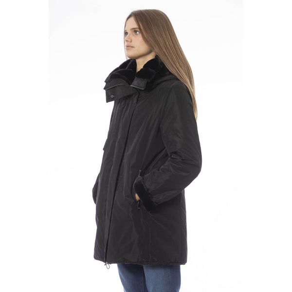 Baldinini Trend Black Polyester Women Jacket