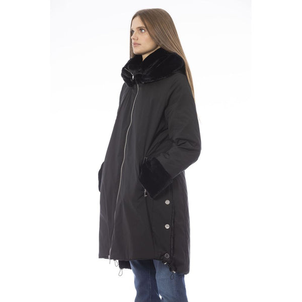 Baldinini Trend Black Polyester Women Jacket