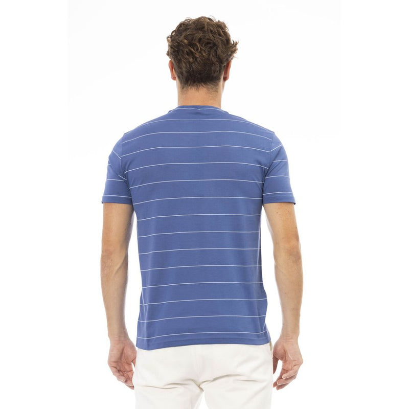 Baldinini Trend Blue Cotton Men T-Shirt