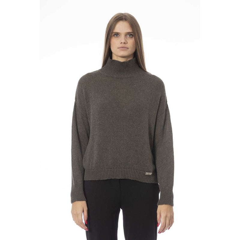 Baldinini Trend Green Wool Women Sweater