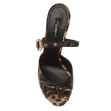 Dolce & Gabbana Elegant Black Lambskin Leather Sandals