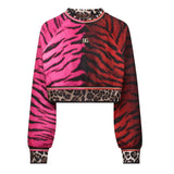 Dolce & Gabbana Iconic Leopard Print Short Sweatshirt