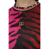 Dolce & Gabbana Iconic Leopard Print Short Sweatshirt