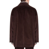 Dolce & Gabbana Elegant Oversized Corduroy Velvet Jacket