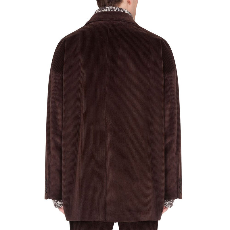 Dolce & Gabbana Elegant Oversized Corduroy Velvet Jacket