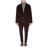 Dolce & Gabbana Elegant Oversized Corduroy Velvet Jacket