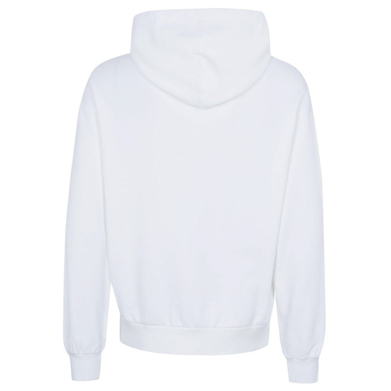 Dolce & Gabbana Chic White Cotton Hooded Sweatshirt with DG Chest Logo