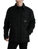 Dolce & Gabbana Elegant Black Quilted Down Jacket