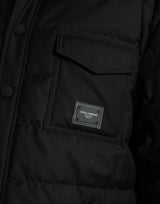 Dolce & Gabbana Elegant Black Quilted Down Jacket